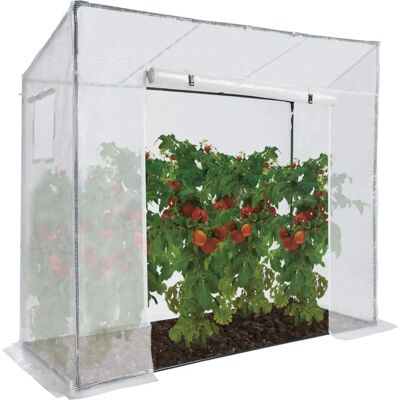 IDMARKET Serre de jardin blanche - Toutes saisons avec fenêtre et porte zippée - Publicité IDMARKET Serre de jardin blanche - Toutes saisons avec fenêtre et porte zippée - Publicité