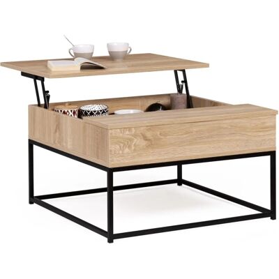 IDMARKET Tavolino Detroit - Design 2 in 1 IDMARKET Tavolino Detroit - Design 2 in 1