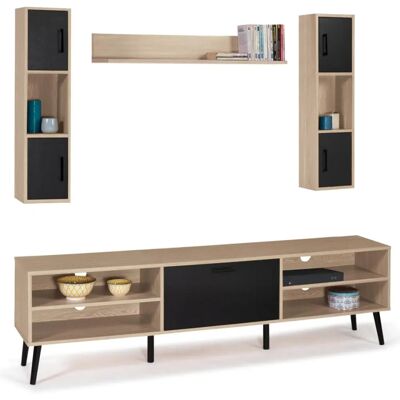 Idmarket Houston TV-Möbel - Skandinavischer Stil - 180cm Idmarket Houston TV-Möbel - Skandinavischer Stil - 180cm