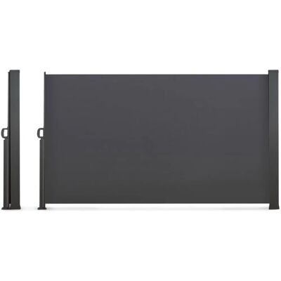 IDMARKET 160 x 500 cm Grau retractable Fliegengitter - Privatsphäre & Schatten IDMARKET 160 x 500 cm Grau retractable Fliegengitter - Privatsphäre & Schatten
