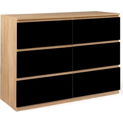 Idmarket TOMI 110 cm 6-Schubladen-Kommode - Schlafzimmermöbel Idmarket TOMI 110 cm 6-Schubladen-Kommode - Schlafzimmermöbel