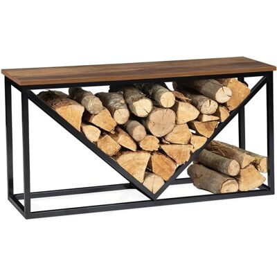 Idmarket Hawkins Range à bois - Style industriel - 100cm Idmarket Hawkins Range à bois - Style industriel - 100cm