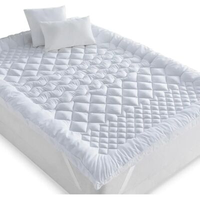 IDMARKET Sacha 140x190cm Topper a 7 zone - Supporto per Materasso IDMARKET Sacha 140x190cm Topper a 7 zone - Supporto per Materasso