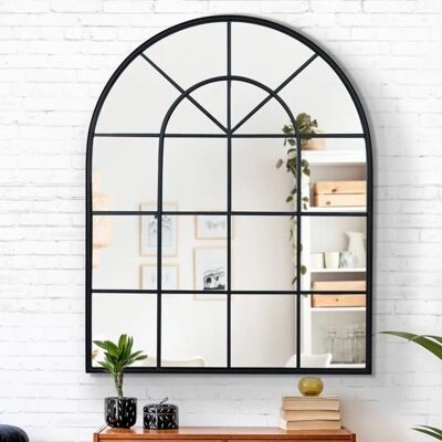 IDMARKET - Industrieller Stil Kristallbogen Spiegel 80x100cm - Spiegel IDMARKET - Industrieller Stil Kristallbogen Spiegel 80x100cm - Spiegel