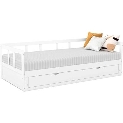 Idmarket Zoya Canapé-Lit Blanc Gain de Place - Type de Produit Idmarket Zoya Canapé-Lit Blanc Gain de Place - Type de Produit