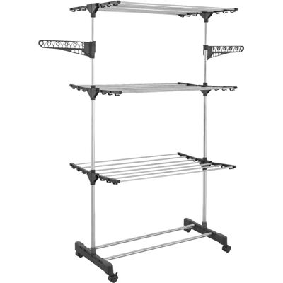 IDMARKET Maxima Wäschetrockner - Faltbar, 145cm, Grau IDMARKET Maxima Wäschetrockner - Faltbar, 145cm, Grau