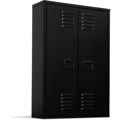 IDMARKET Ester Armoire Murale Style Industriel 2 Portes IDMARKET Ester Armoire Murale Style Industriel 2 Portes