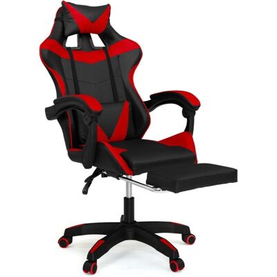 Idmarket - Gaming-Stuhl alex verstellbar mit Fußstütze, Kopfstütze, Lendenkissen - Büro & Gaming Stuhl Idmarket - Gaming-Stuhl alex verstellbar mit Fußstütze, Kopfstütze, Lendenkissen - Büro & Gaming Stuhl
