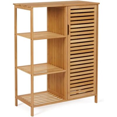 IDMARKET Armoire de rangement pour salle de bain en bambou - Beá IDMARKET Armoire de rangement pour salle de bain en bambou - Beá