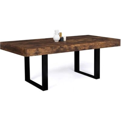 Idmarket - Esstisch Phoenix für 10-8 Personen - Rustikales Holz Idmarket - Esstisch Phoenix für 10-8 Personen - Rustikales Holz