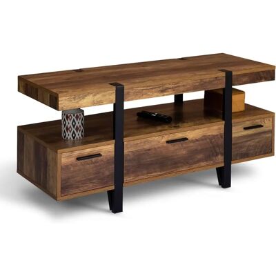 Support TV en Bois Foncé IDMARKET - 113cm - Supporte jusqu'à 40" Support TV en Bois Foncé IDMARKET - 113cm - Supporte jusqu'à 40"