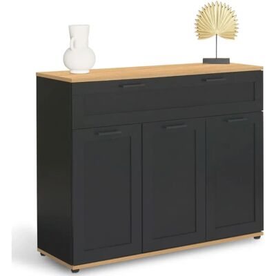 Idmarket VITO Aparador - 3 Puertas, 1 Cajón, Tapa de Madera Idmarket VITO Aparador - 3 Puertas, 1 Cajón, Tapa de Madera