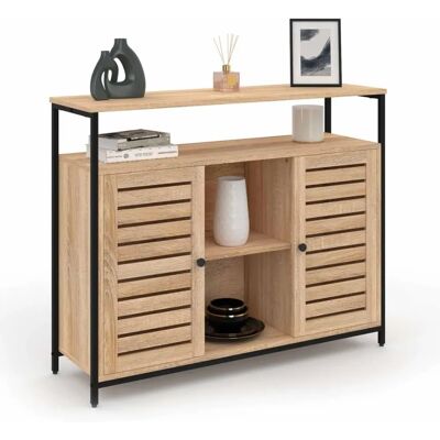 IDMARKET Halifax Armoire style industriel multifonction - 100cm IDMARKET Halifax Armoire style industriel multifonction - 100cm