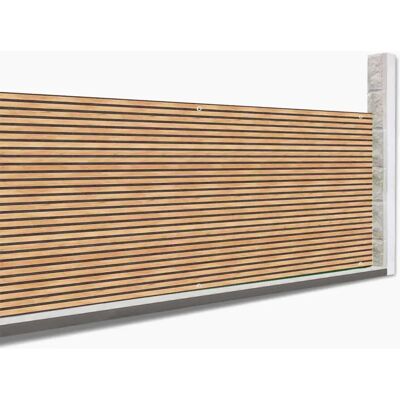 Idmarket Modello - Schermo privacy effetto legno - 1,8x10 m Idmarket Modello - Schermo privacy effetto legno - 1,8x10 m