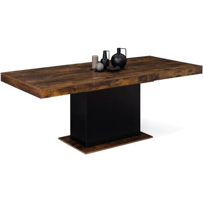 Table à manger extensible Idmarket Eden - 6-10 places - Effet bois - 160-200cm Table à manger extensible Idmarket Eden - 6-10 places - Effet bois - 160-200cm