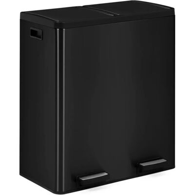 Poubelle de cuisine Idmarket 2x30L noir - Poubelle de cuisine Poubelle de cuisine Idmarket 2x30L noir - Poubelle de cuisine
