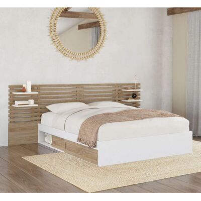 Cama con Almacenamiento y Cabecero - Cama Cama con Almacenamiento y Cabecero - Cama