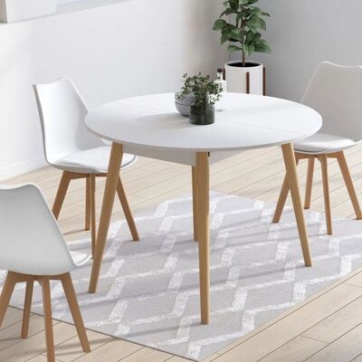 IDMARKET Angela Esstisch - Rund 110cm, 4-6 Personen, Skandinavisches Design IDMARKET Angela Esstisch - Rund 110cm, 4-6 Personen, Skandinavisches Design