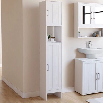IDMARKET WALDO Placard de salle de bain blanc - Rangement de salle de bain IDMARKET WALDO Placard de salle de bain blanc - Rangement de salle de bain