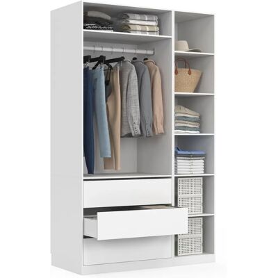Idmarket Armoire Modulaire Taylor 120x55x200cm - Rangements & Placard Idmarket Armoire Modulaire Taylor 120x55x200cm - Rangements & Placard