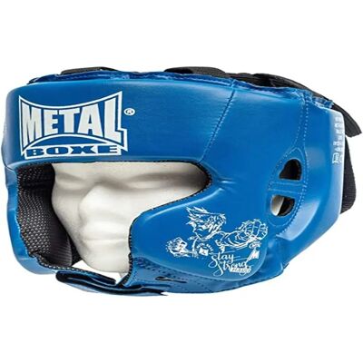 Hełm bokserski METAL BOXE - Regulowany, Niebieski, dla dorosłych Hełm bokserski METAL BOXE - Regulowany, Niebieski, dla dorosłych