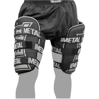 Protections de Cuisse Metal Boxe - Pour entraînements intensifs - Publicité Protections de Cuisse Metal Boxe - Pour entraînements intensifs - Publicité