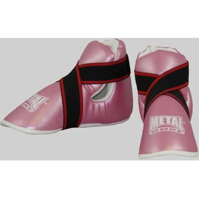 Protège-pieds pour enfants METAL BOXE Rose - Publicité Protège-pieds pour enfants METAL BOXE Rose - Publicité