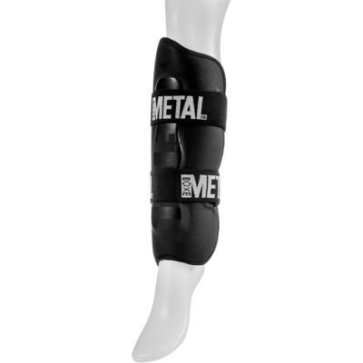 Protections de Tibias Metal Boxe - Léger, Ergonomique, Absorption des Chocs - Publicité Protections de Tibias Metal Boxe - Léger, Ergonomique, Absorption des Chocs - Publicité
