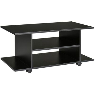 HOMCOM Support TV - Noir, 80x40x40 cm - Convient pour moins de 42 pouces - Publicité HOMCOM Support TV - Noir, 80x40x40 cm - Convient pour moins de 42 pouces - Publicité