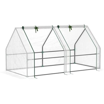 Mini Serre de Jardin Blanche Outsunny - Protège Plantes, Facile à Monter - Publicité Mini Serre de Jardin Blanche Outsunny - Protège Plantes, Facile à Monter - Publicité