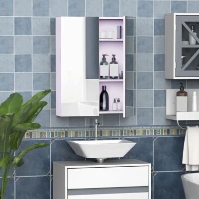 HOMCOM Armoire de bain avec miroir MDF Blanc 75H x 60W x 15D - Publicité HOMCOM Armoire de bain avec miroir MDF Blanc 75H x 60W x 15D - Publicité
