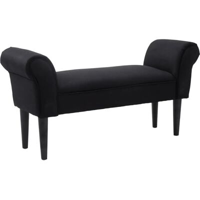 Banquette Moderne HOMCOM Noire avec Accoudoirs Courbés - Banquettes - Publicité Banquette Moderne HOMCOM Noire avec Accoudoirs Courbés - Banquettes - Publicité