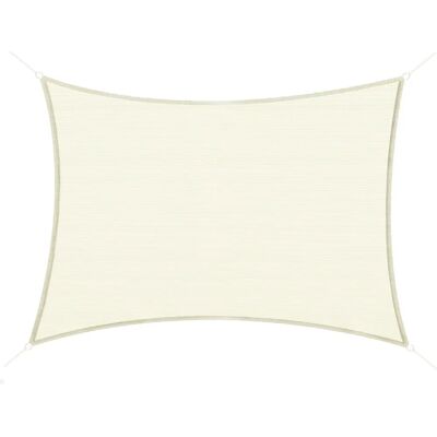 Outsunny Hochdichte UV-beständige Rechteck-Sonnensegel - 3x4m Outsunny Hochdichte UV-beständige Rechteck-Sonnensegel - 3x4m