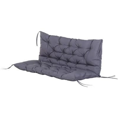 Ensemble de Coussins de Jardin Outsunny - Style Chesterfield Gris pour 2 - Publicité Ensemble de Coussins de Jardin Outsunny - Style Chesterfield Gris pour 2 - Publicité