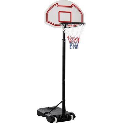 Homcom Panier de Basket - Réglable 1,65-2,5m - Bleu, Rouge, Noir, Blanc - Publicité Homcom Panier de Basket - Réglable 1,65-2,5m - Bleu, Rouge, Noir, Blanc - Publicité