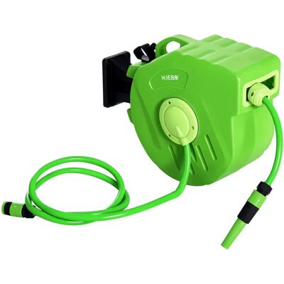 Rullo Tubo da Giardino Outsunny - 20m, Pivot, Auto-Ricciolo Rullo Tubo da Giardino Outsunny - 20m, Pivot, Auto-Ricciolo
