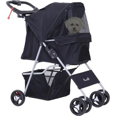 PawHut Poussette pour Animaux - Pliable, Imperméable, 4 Roues, 75Lx46Wx94H cm PawHut Poussette pour Animaux - Pliable, Imperméable, 4 Roues, 75Lx46Wx94H cm