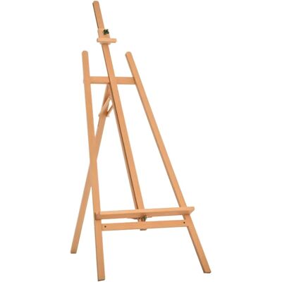 HOMCOM Chevalet d'artiste - Hauteur réglable, Inclinaison, Supports jusqu'à 120cm - Publicité HOMCOM Chevalet d'artiste - Hauteur réglable, Inclinaison, Supports jusqu'à 120cm - Publicité