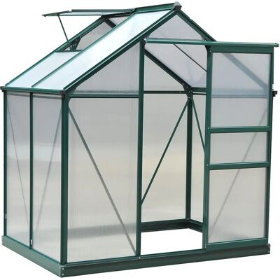 Serre de jardin en aluminium et polycarbonate Outsunny - 2,51m² - Publicité Serre de jardin en aluminium et polycarbonate Outsunny - 2,51m² - Publicité
