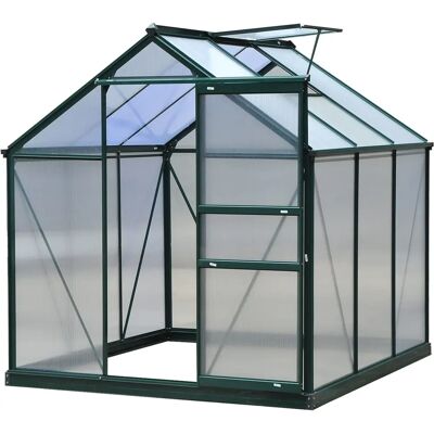 Serre de jardin en aluminium Outsunny - 3,65m², Transparente, 1.9x1.92x2.01m - Publicité Serre de jardin en aluminium Outsunny - 3,65m², Transparente, 1.9x1.92x2.01m - Publicité