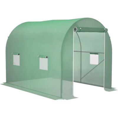 Serre tunnel de jardin Outsunny 6m² - Structure renforcée - Publicité Serre tunnel de jardin Outsunny 6m² - Structure renforcée - Publicité