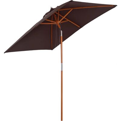 Parasole rectangulaire en bambou Outsunny - Jardin & Terrasse - Publicité Parasole rectangulaire en bambou Outsunny - Jardin & Terrasse - Publicité