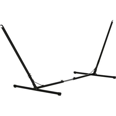 Support Hamac Outsunny Ajustable Métal Époxy Noir - Support pour Hamac - Publicité Support Hamac Outsunny Ajustable Métal Époxy Noir - Support pour Hamac - Publicité