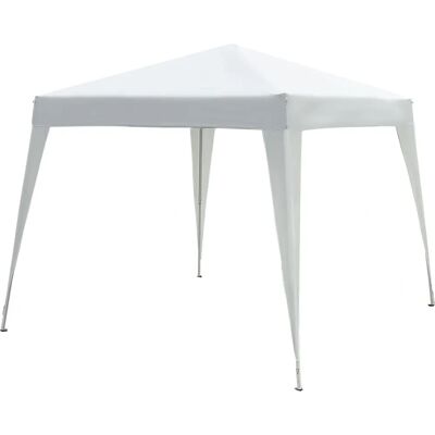 Pavillon de jardin Outsunny 2,4x2,4x2,5m Blanc - Pavillon de Jardin - Publicité Pavillon de jardin Outsunny 2,4x2,4x2,5m Blanc - Pavillon de Jardin - Publicité