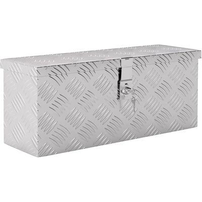 HOMCOM Boîte à outils en aluminium - Verrouillable, léger, 50L - Publicité HOMCOM Boîte à outils en aluminium - Verrouillable, léger, 50L - Publicité