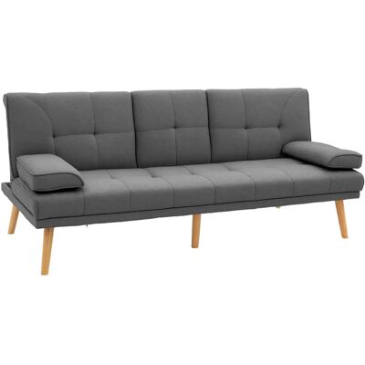 HOMCOM Canapé-Lit - Design Scandinave, Réglable, Accoudoirs Détachables - Publicité HOMCOM Canapé-Lit - Design Scandinave, Réglable, Accoudoirs Détachables - Publicité