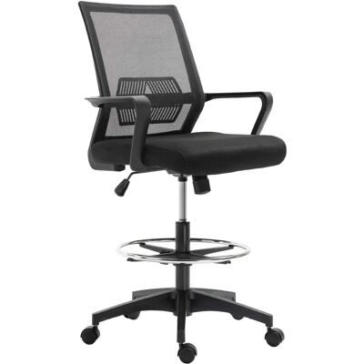 Chaise de bureau Vinsetto à hauteur réglable - Noir - Publicité Chaise de bureau Vinsetto à hauteur réglable - Noir - Publicité