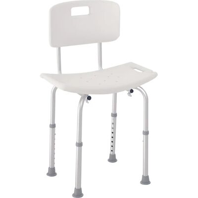 Chaise de douche ajustable HOMCOM - Ergonomique, Antidérapante - 136kg - Publicité Chaise de douche ajustable HOMCOM - Ergonomique, Antidérapante - 136kg - Publicité