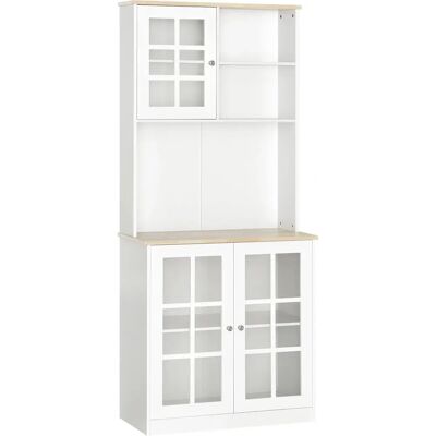 HOMCOM Buffet de Cuisine - Cabinet Multifonctionnel Moderne - 80x37x183 cm - Publicité HOMCOM Buffet de Cuisine - Cabinet Multifonctionnel Moderne - 80x37x183 cm - Publicité