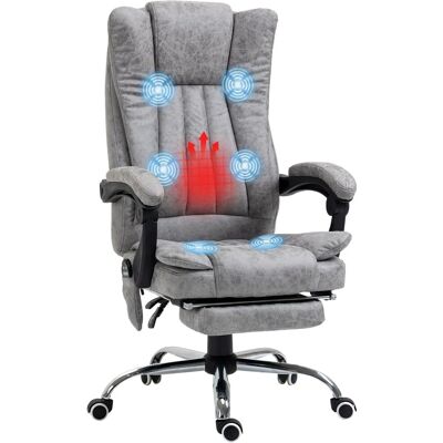 Chaise de Bureau HOMCOM avec Massage, Chauffage, Hauteur Réglable, Dossier Inclinable - Chaise de Bureau - Publicité Chaise de Bureau HOMCOM avec Massage, Chauffage, Hauteur Réglable, Dossier Inclinable - Chaise de Bureau - Publicité